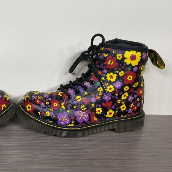 Dr Martens Brookley Vintage Garden Softy Floral Booties, Junior Size 10 US / 27 - Picture 9 of 11